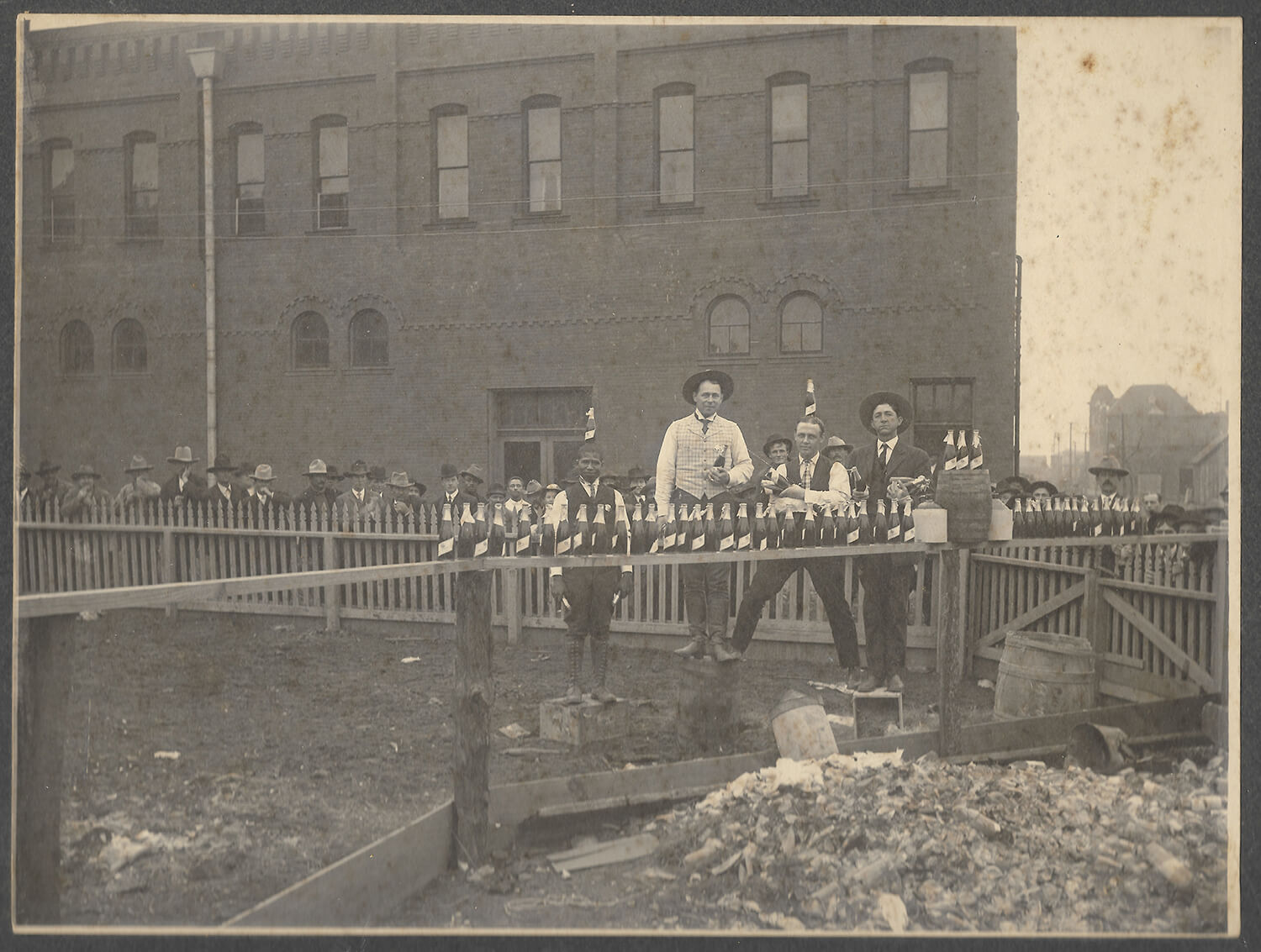 Grosvenor Arthur Porter Next to a Booze Pile
